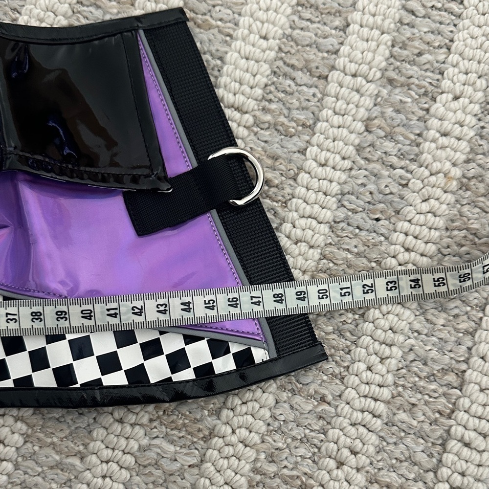 Purple and Black Punkers Dog Jacket - Picture 4 of 5